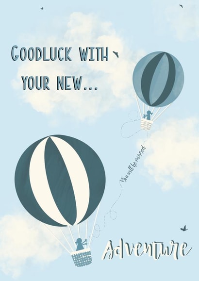 Missing you  Fly high Leaving Card 20910 created by Rea Velasquez