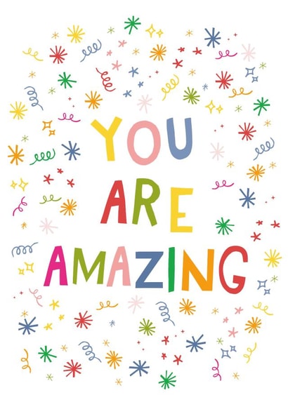 amazing confetti Congratulations Card 12945 created by Emma Henderson