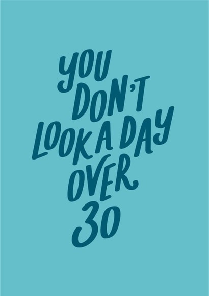 30th 30 Birthday Card 21330 created by Jane Katherine Houghton