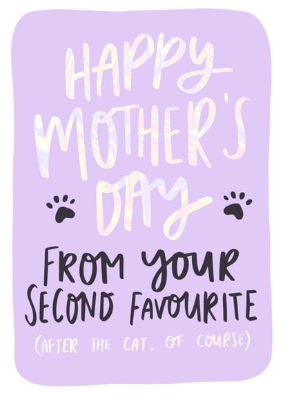 Funny Mother's Day Card for Cat Lover created by Studio Yelle