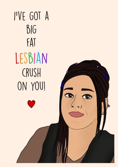 lesbian gay Valentines Day Card 20802 created by Poppy & Mabel 