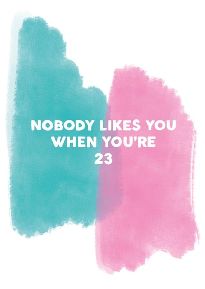 nobody likes you Birthday Card 16518 created by Xoxo Designs by Ruth