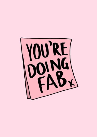 You’re doing fab created by Molly Cards UK