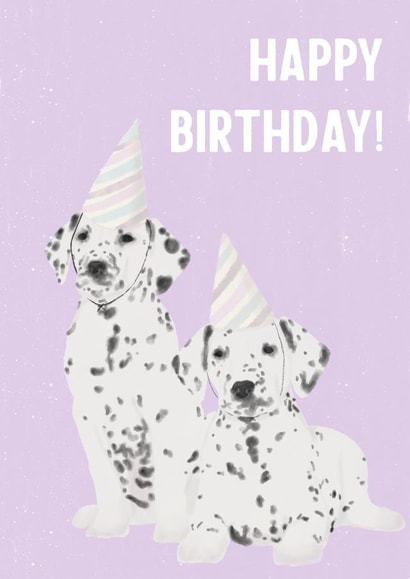 Dog Dalmatian Birthday Card 44751 created by LoveNStuff