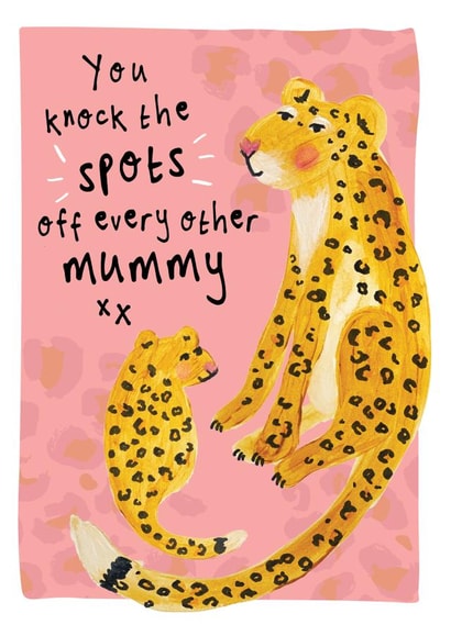 Knock The Spots Off Mummy Leopard Mother's Day Card created by Bow & Bell