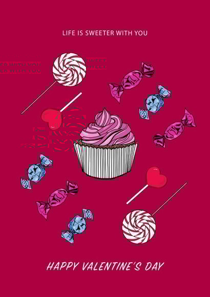 life sweeter Valentines Day Card 45579 created by Bex Create