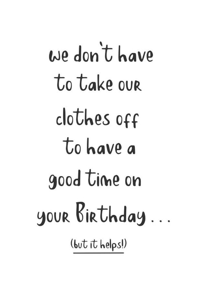 Take our clothes off for a good time created by Peach Creativ