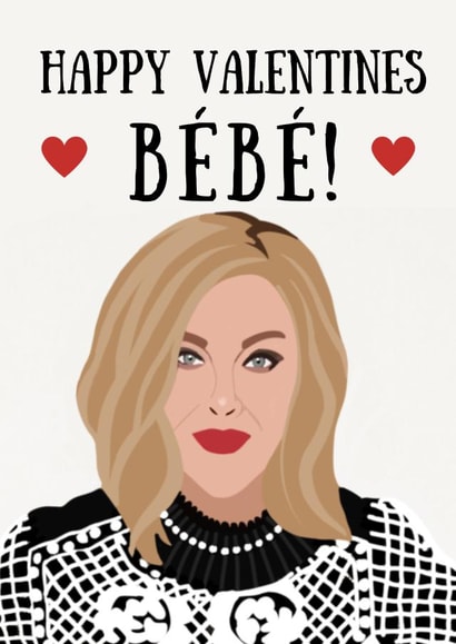 Schitts Creek Moira Rose Valentines Day Card 45384 created by Roxie Prints