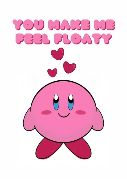 Cute Kirby Valentines Day Card 20500 created by Sorsha draws things
