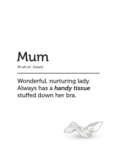 Mum funny Mothers Day Card 34123 created by Evie Garnett Designs