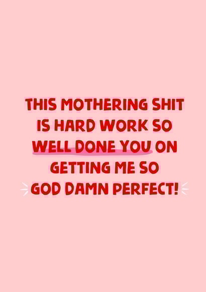 funny rude Mothers Day Card 19649 created by Stephenie Emily