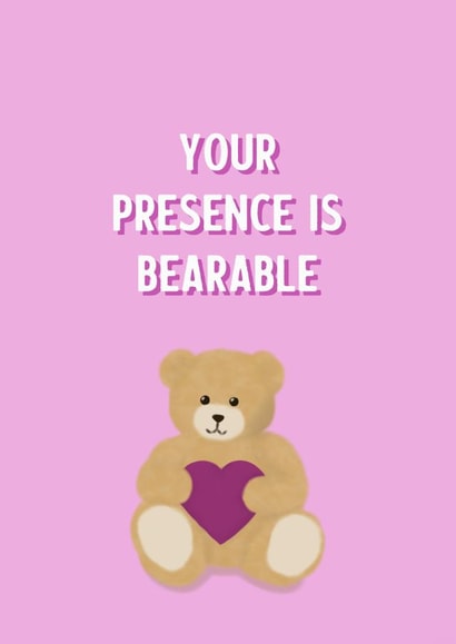 Bear Love Valentines Day Card 44752 created by LoveNStuff