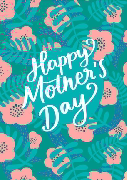 Floral Mum Mothers Day Card 46581 created by Salty Siren Studios 