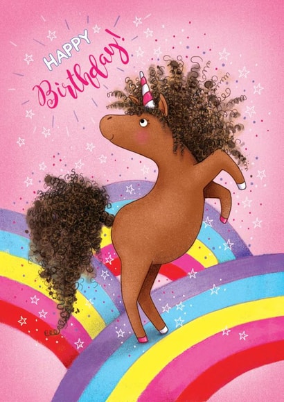 pony unicorn Birthday Card 15058 created by Karmuka