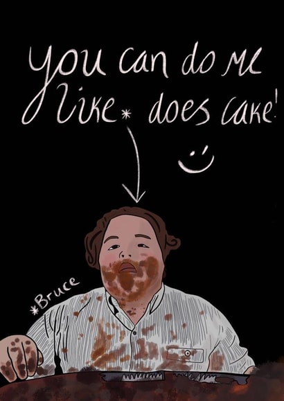 funny cheeky Valentines Day Card 47186 created by Nicole Newbold