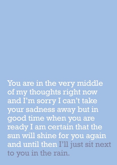 sympathy cards thinking Thinking of you Card 21375 created by The Right Lines