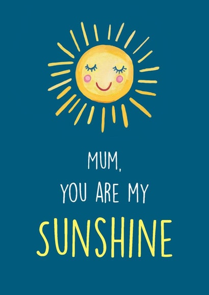 Mum you are my sunshine created by Sally Darby Illustration