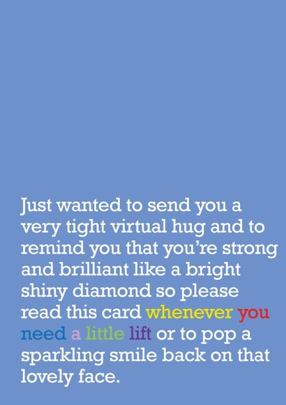 Thinking Of You Card : When You Need a Little Lift - a gorgeous colourful card created by The Right Lines