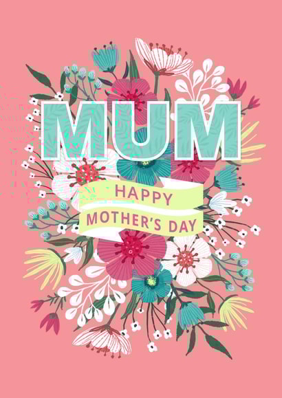 Pretty Mother's Day Card - Flowers created by Dalia Clark Design