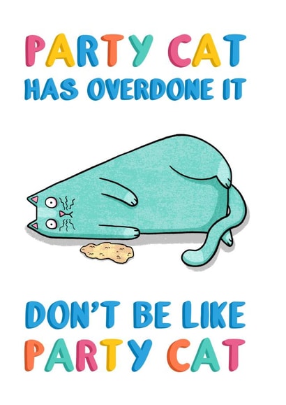 Party Cat created by Drawn to Cats