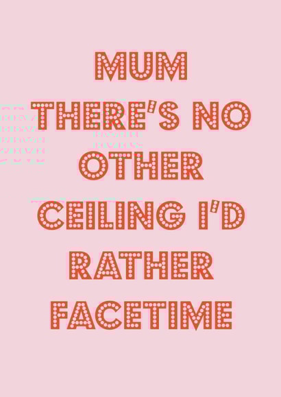 Mum Ceiling Mothers Day Card 41532 created by Nicola Jo