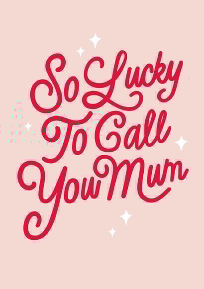so lucky Mothers Day Card 11148 created by Sadler Jones