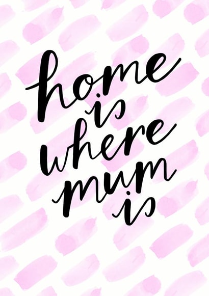 Home is Mothers Day Card 11149 created by Sadler Jones