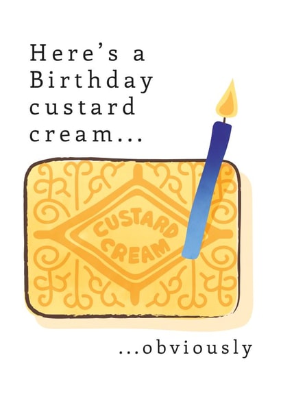 candle biscuit Birthday Card 19061 created by Picture Perfect