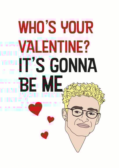 justin timberlake nsync Valentines Day Card 39367 created by CatherineCritchley.