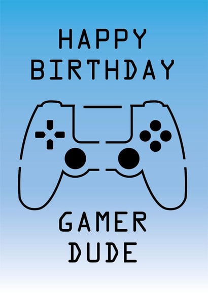 console controller Birthday Card 32032 created by Fantastical Cards