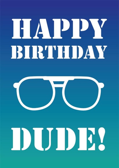 Birthday dude Card 32038 created by Fantastical Cards