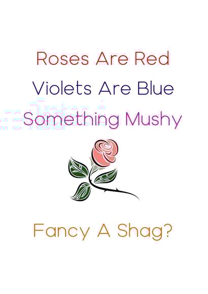 roses are red violets are blue Valentines Day Card 47149 created by Beauty Queen Cards