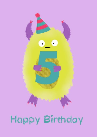 five 5 Birthday Card 19988 created by Get The Party Crafted