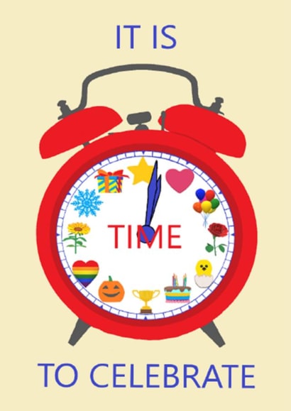 time alarm Birthday Card 46404 created by Kamila C.