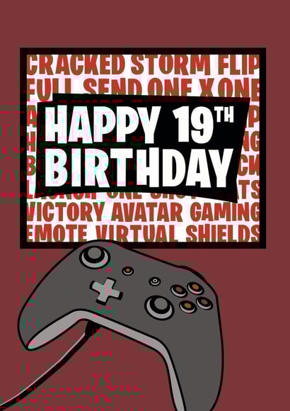 Male Teen Birthday Card 19222 created by Jackie Ponwaye Design