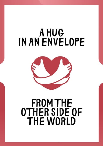 hug envelope Send A Smile Card 40977 created by Michelle F.