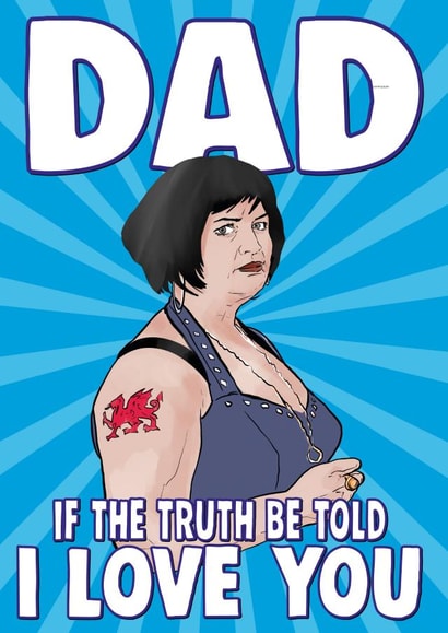 nessa gavin and stacey Father's Day Card 32573 created by Cheeky Chops Cards