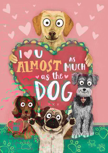 dogs animals Valentines Day Card 47312 created by Jess Hislop