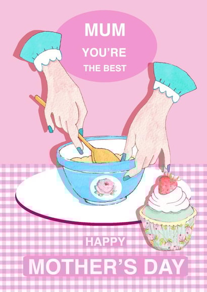 baking Retro/Vintage Mothers Day Card 25222 created by Siobhan at april rose