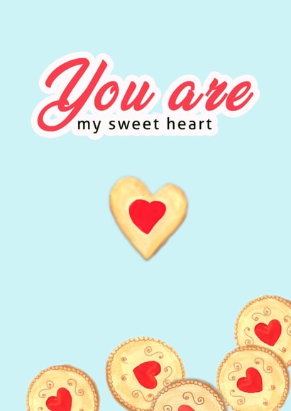 jammie dodgers jam Valentines Day Card 20473 created by beacapomaggidesign