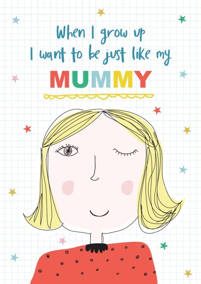 mummy wink Mothers Day Card 12736 created by TillieMint