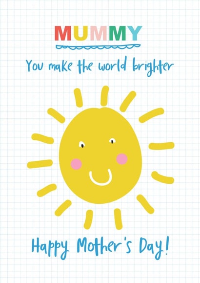 mummy make the world Mothers Day Card 35828 created by TillieMint