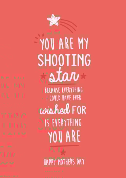 shooting star Mothers Day Card 32169 created by Jodie Gaul & Co