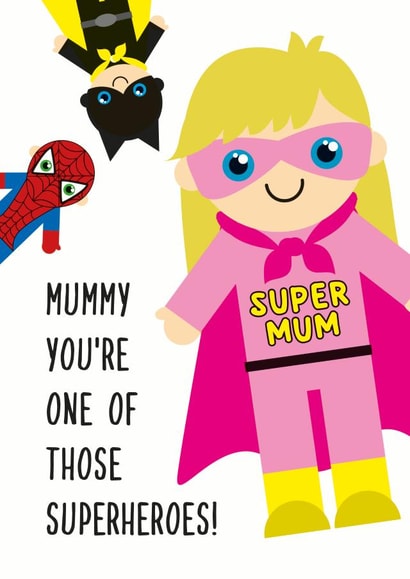 super mum Mothers Day Card 32851 created by Rulu