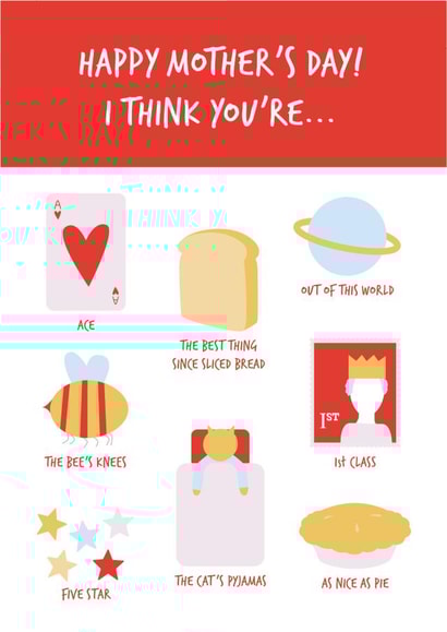 mother mum Mothers Day Card 32241 created by Jemima de Viell