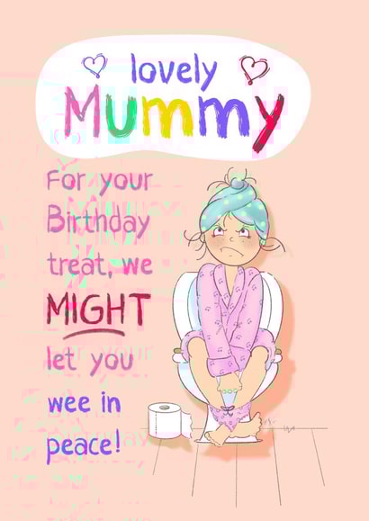 Mummy life funny Birthday card created by Little Cat Creates