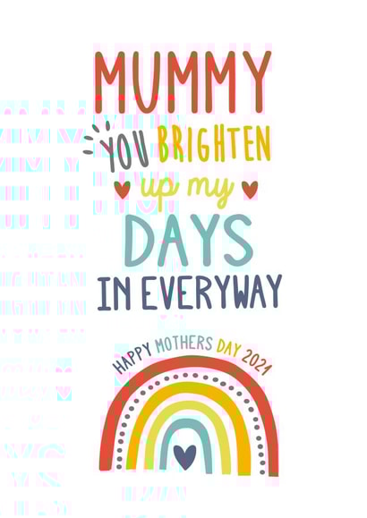 mummy brighten Mothers Day Card 32171 created by Jodie Gaul & Co