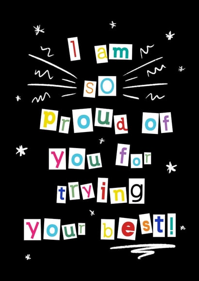 Child Encouragement Congratulations Card 15484 created by The Decaffeinated Squirrel