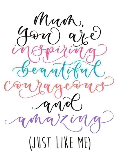 mum you Mothers Day Card 15330 created by The Amyverse