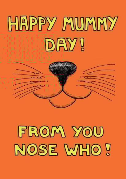 whisker mummy Mothers Day Card 24516 created by On The Prowl Cat Cartoons
